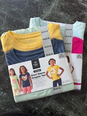 Girls- 2 3-pack of summer t-shirt. Brand new.